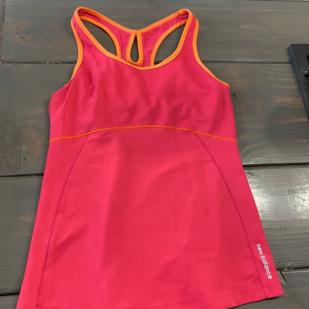 Pink and orange work out tank